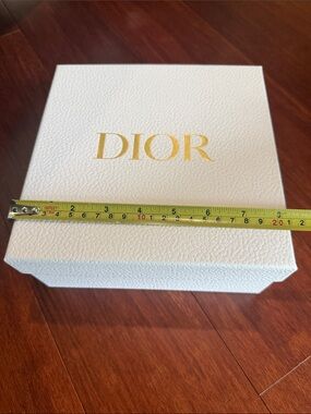 Dior White Box with Gold Logo
